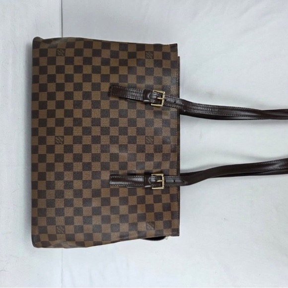 LV Chelsea Checkered Brown Tote Bag - Picture 3 of 9